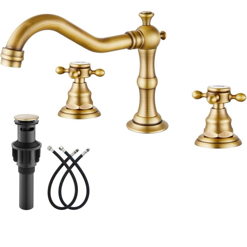 Elegant Gold Bathroom Faucet Set
